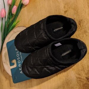 Aerosoles Memory Foam Slippers Black Slip In Medium 6.5 7 7.5